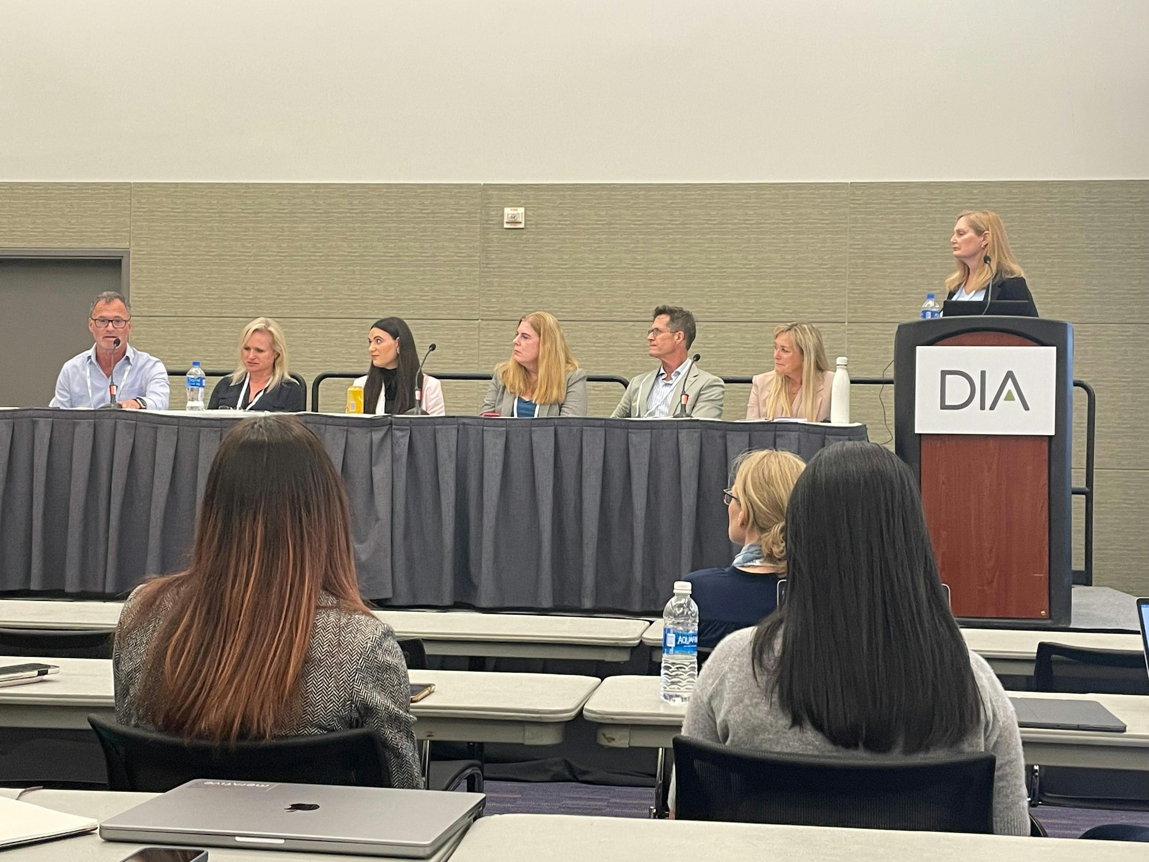 DIA panel, "What Patients and Care Partners are Saying about Hybrid and Decentralized Trials, June 26, 2023. DIA 2023, Boston. Image Credit: © Lisa Henderson. 