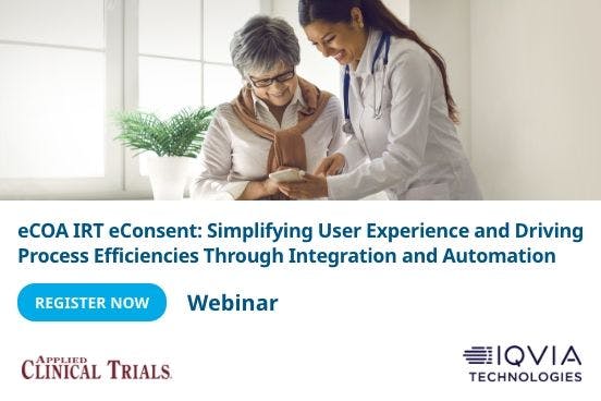eCOA IRT eConsent: Simplifying user experience and driving process efficiencies through integration and automation