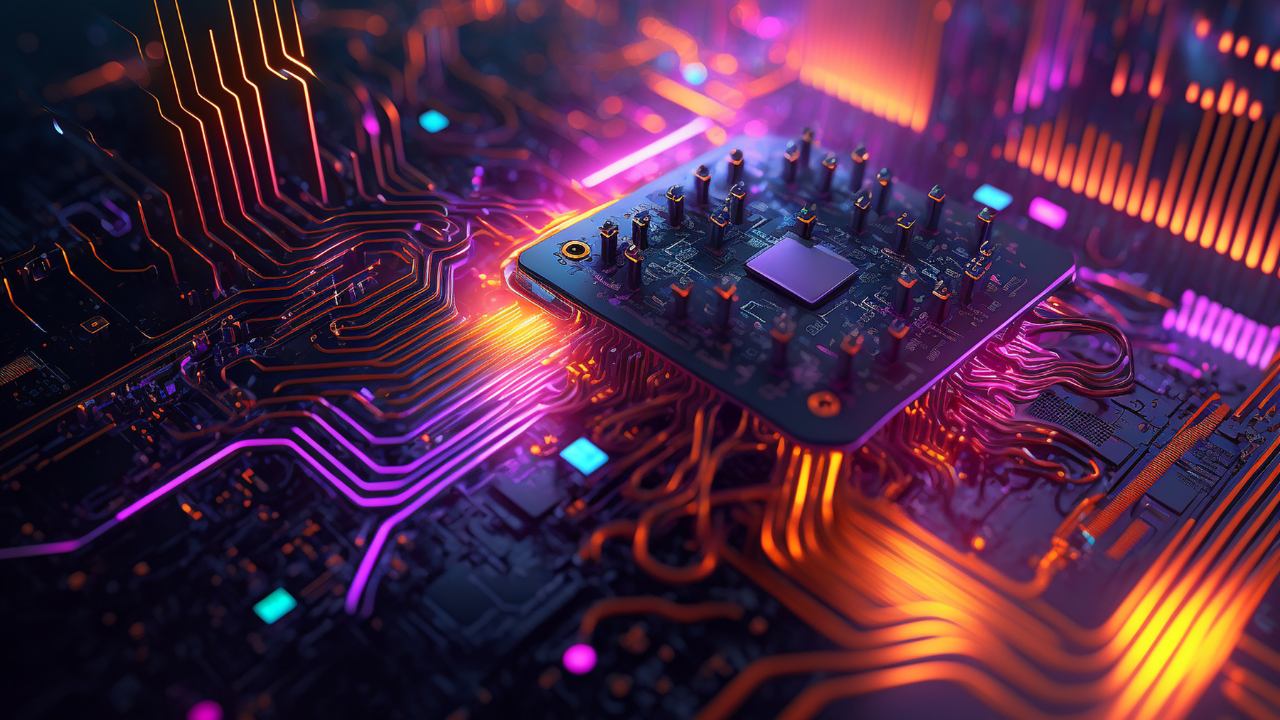Abstract circuit cyberspace design created with Generative Ai technology. Image Credit: Adobe Stock Images/Smart Future